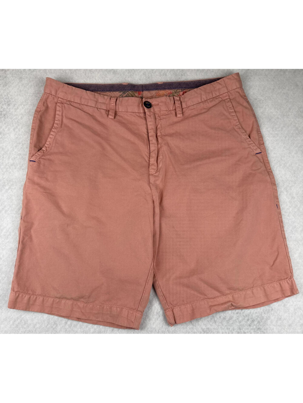 Tommy‎ Bahama Mens Size 35 Salmon Pink Relax Fit Casual Chino Shorts